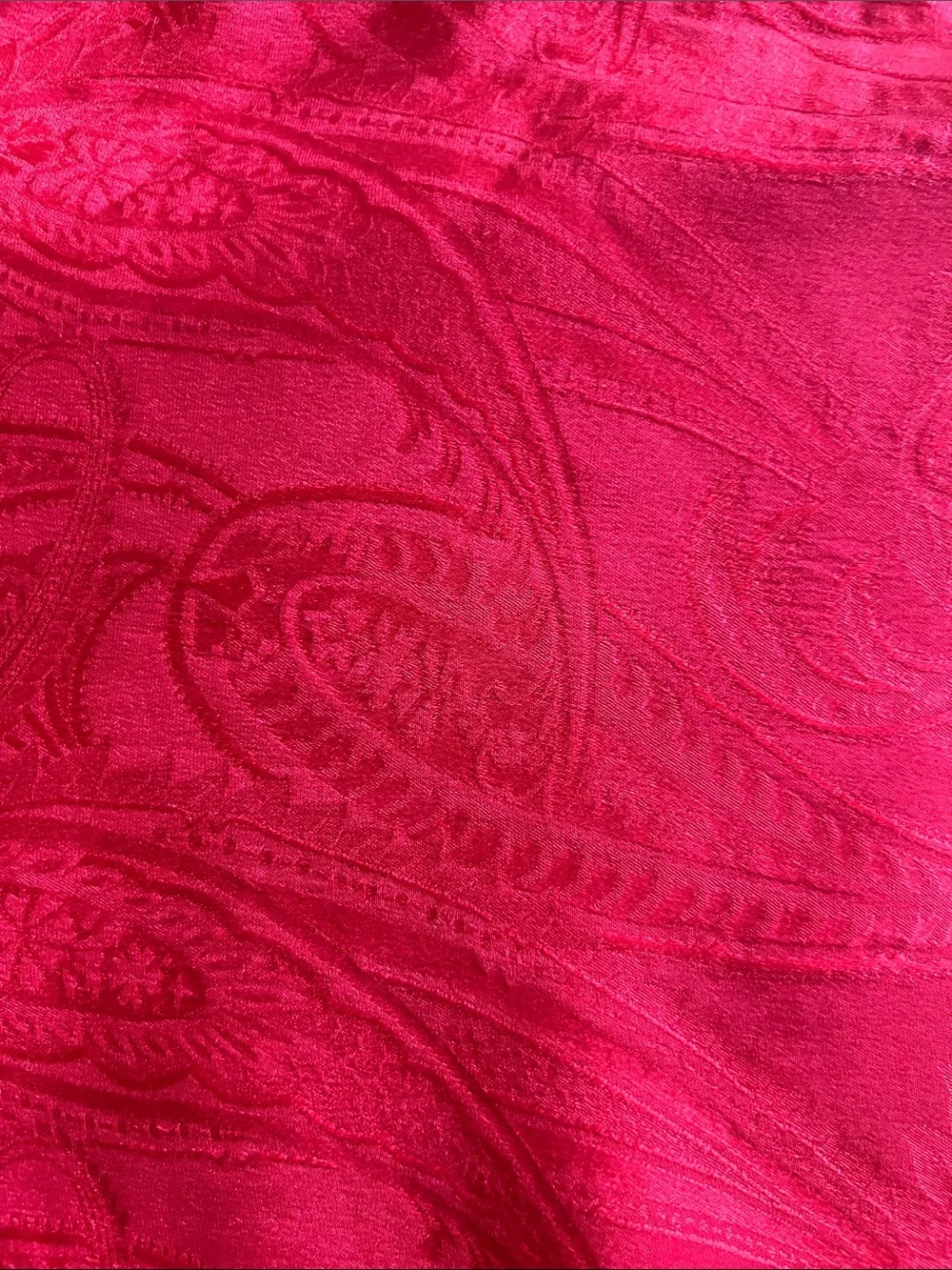 Vintage Italian silk and wool 2-layer scarf